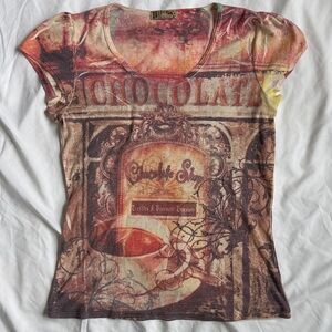Y2K Vintage Graphic Print Women's Top